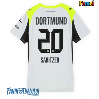 Borussia Dortmund Marcel Sabitzer #20 Tricou Fotbal Replică 2025-26 Femei Deplasare
